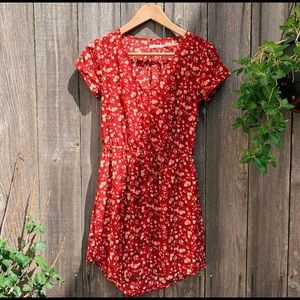Kimchi Blue Red Floral Dress